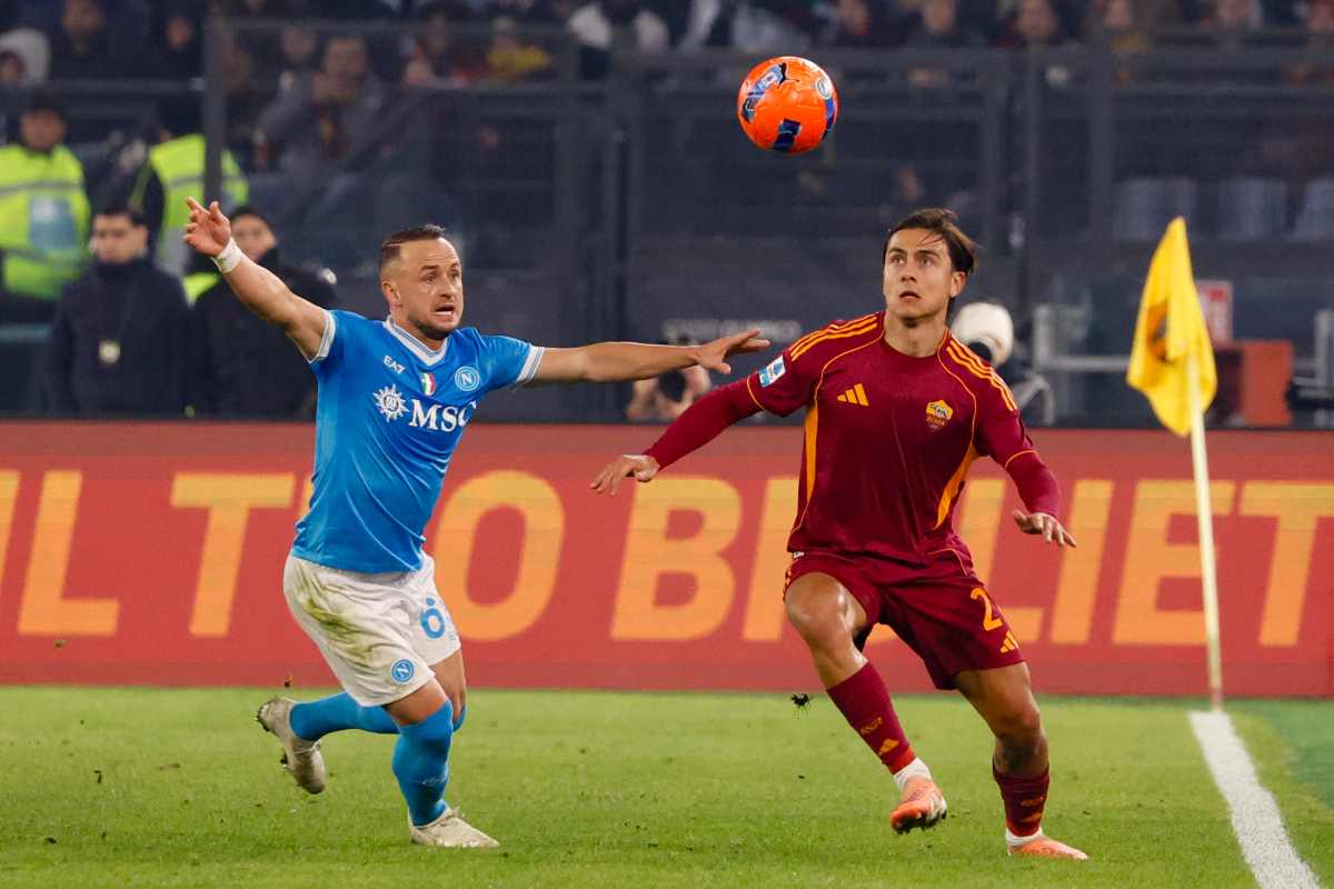 dybala in partita contro il napoli