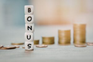 spiccioli e scritta bonus