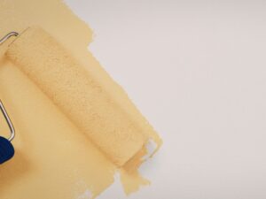 un rullo tinteggia un muro